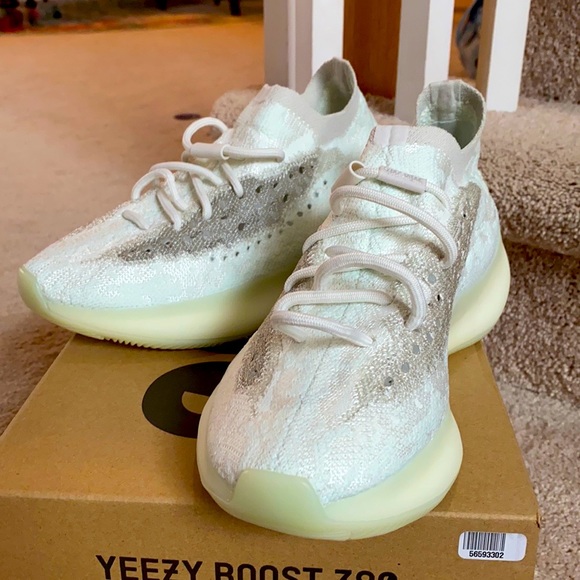 Adidas yeah 380 boost size 6 1/2 glow in the dark